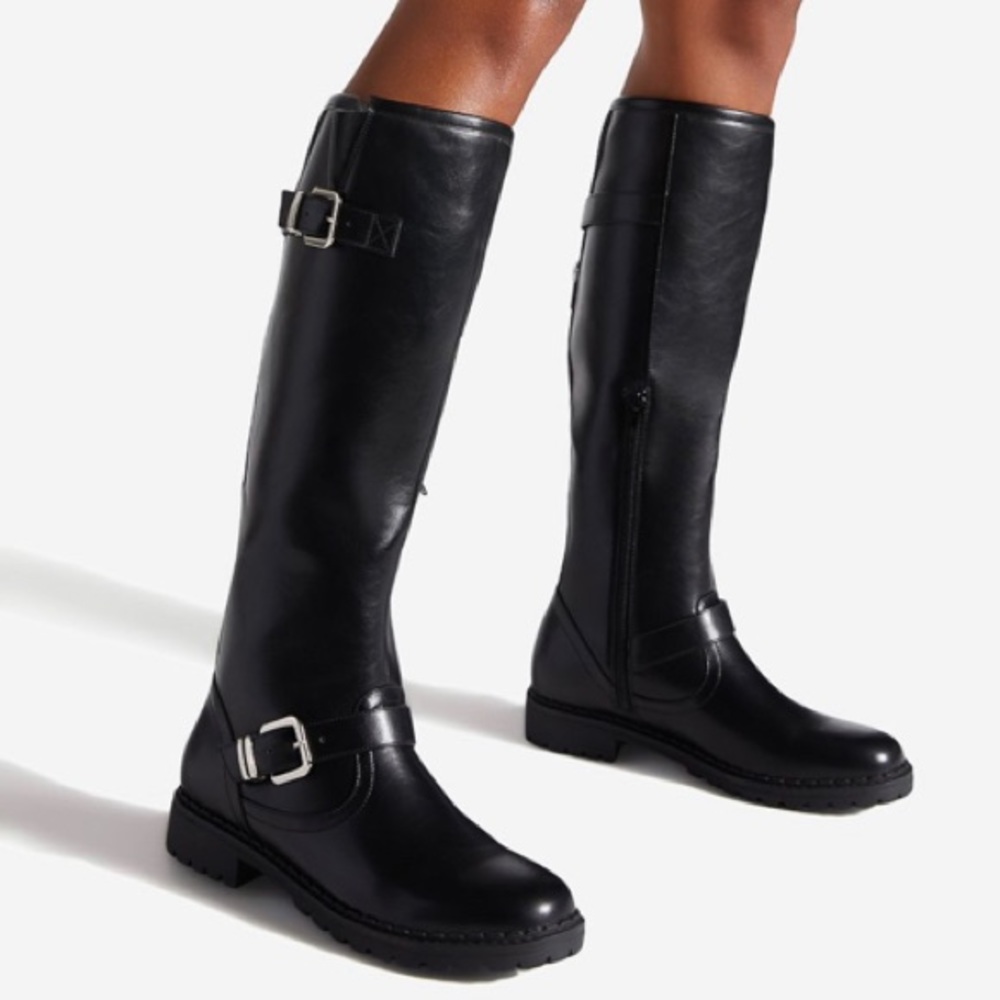New! Georginna Buckled Flat Boot size 7.5